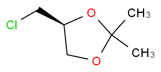(4S)-4-(chloromethyl)-2,2-dimethyl-1,3-dioxolane_分子结构_CAS_60456-22-6