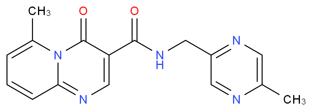 6-methyl-N-[(5-methylpyrazin-2-yl)methyl]-4-oxo-4H-pyrido[1,2-a]pyrimidine-3-carboxamide_分子结构_CAS_)