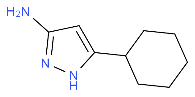 5-cyclohexyl-1H-pyrazol-3-amine_分子结构_CAS_)