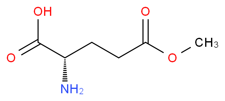 (2S)-2-amino-5-methoxy-5-oxopentanoic acid_分子结构_CAS_1499-55-4