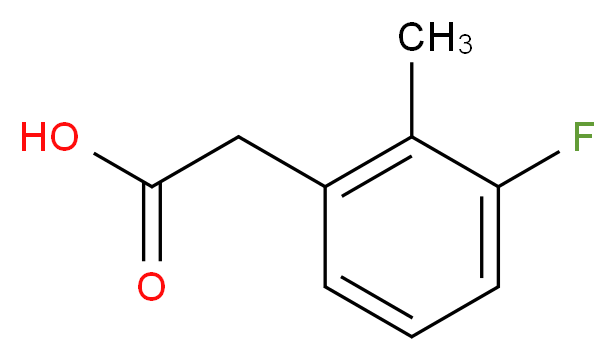 2-(3-Fluoro-2-methylphenyl)acetic acid_分子结构_CAS_500912-16-3)