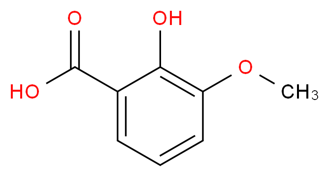 2-羟基-3-甲氧基苯甲酸_分子结构_CAS_877-22-5)