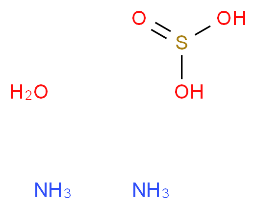 亚硫酸铵 一水合物_分子结构_CAS_7783-11-1)