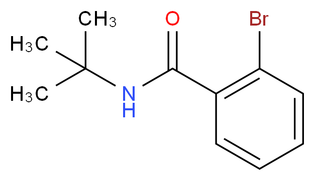 2-bromo-N-tert-butylbenzamide_分子结构_CAS_168265-57-4