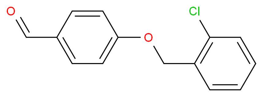 4-[(2-chlorophenyl)methoxy]benzaldehyde_分子结构_CAS_70627-21-3