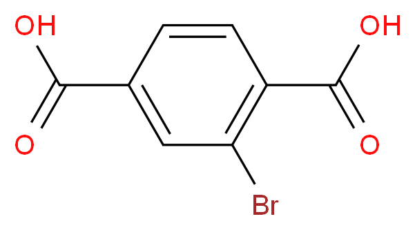 2-溴对苯二甲酸_分子结构_CAS_586-35-6)