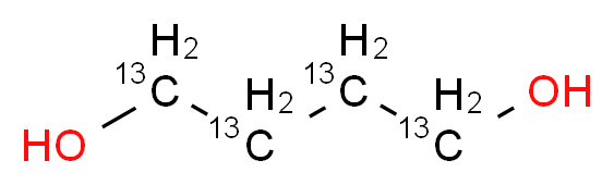 (1,2,3,4-<sup>1</sup><sup>3</sup>C<sub>4</sub>)butane-1,4-diol_分子结构_CAS_286012-95-1