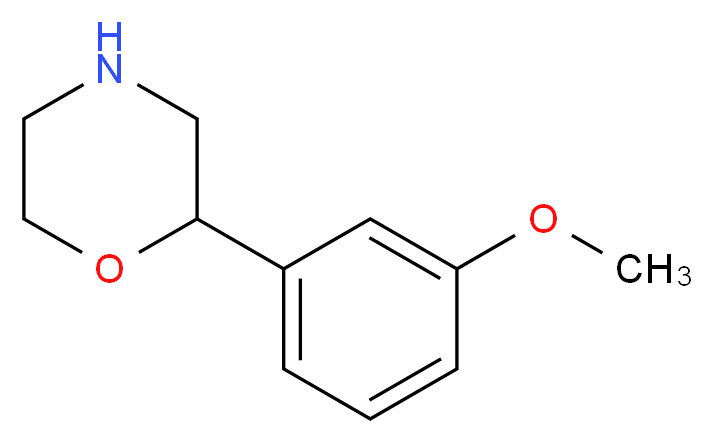 2-(3-methoxyphenyl)morpholine_分子结构_CAS_1017395-60-6