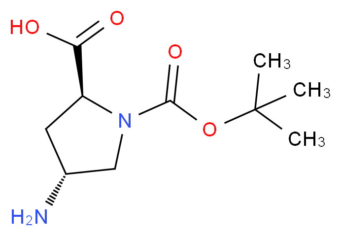 (4R)-4-amino-1-(tert-butoxycarbonyl)-L-proline_分子结构_CAS_132622-69-6)