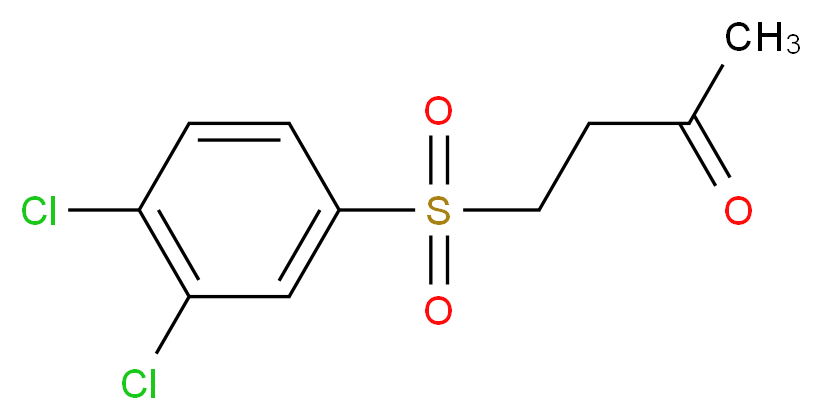 4-[(3,4-dichlorophenyl)sulfonyl]butan-2-one_分子结构_CAS_336195-38-1)