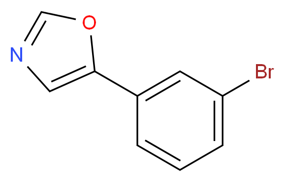 5-(3-BroMophenyl)oxazole_分子结构_CAS_243455-57-4)