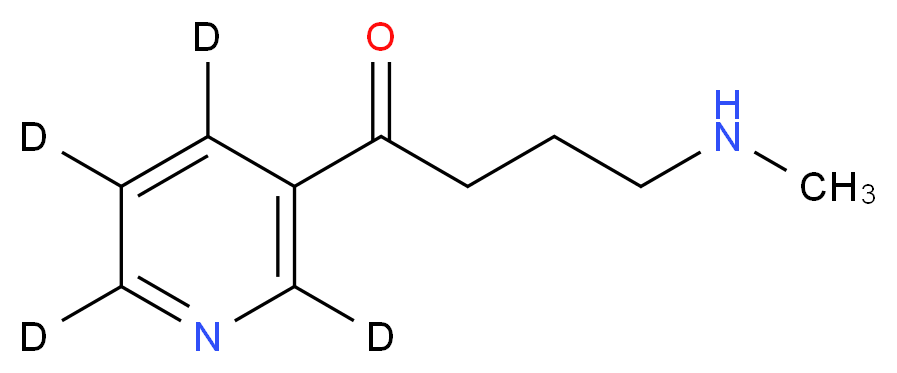 4-(Methylamino)-1-(3-pyridyl-d4)-1-butanone Dihydrochloride_分子结构_CAS_764661-23-6)