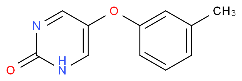 5-(3-methylphenoxy)-1,2-dihydropyrimidin-2-one_分子结构_CAS_41964-07-2