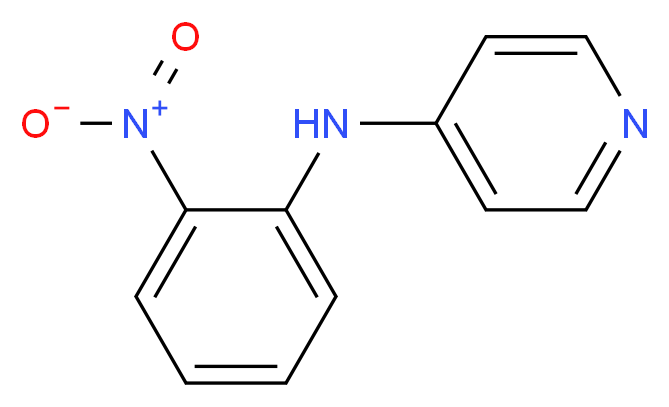 N-(2-nitrophenyl)pyridin-4-amine_分子结构_CAS_25551-59-1