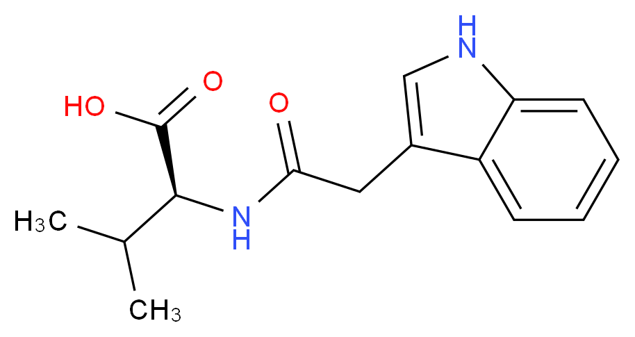 N-[1H-INDOL-3-YL-ACETYL]VALINE ACID_分子结构_CAS_)