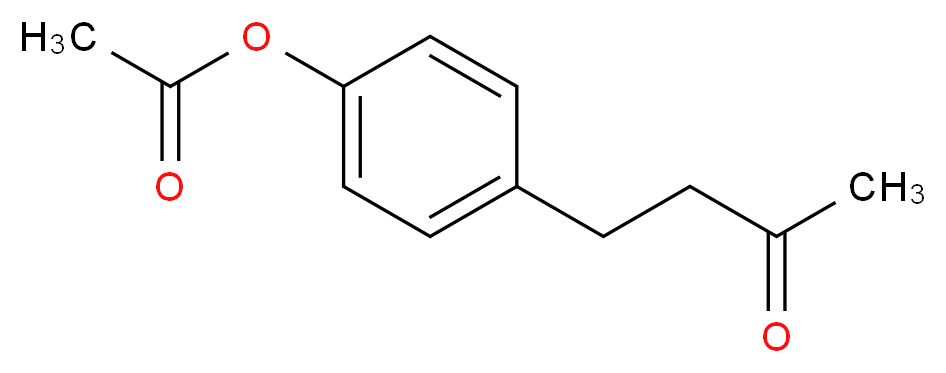 4-(3-oxobutyl)phenyl acetate_分子结构_CAS_)