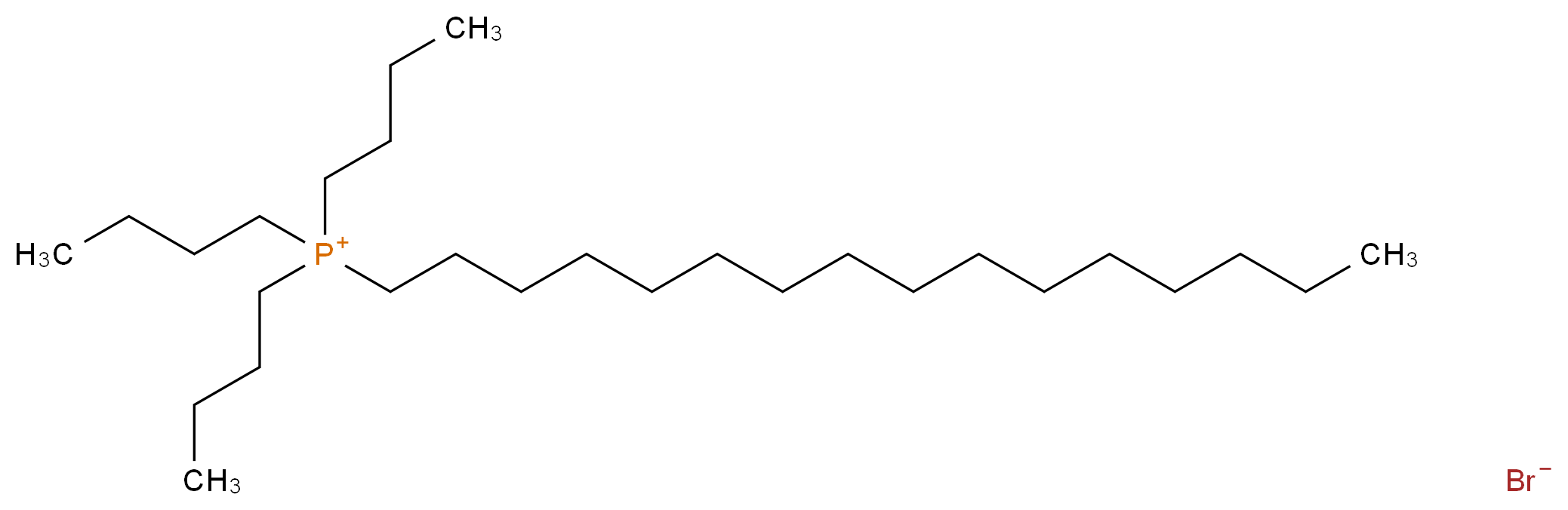 Tributylhexadecylphosphonium bromide 98%_分子结构_CAS_14937-45-2)