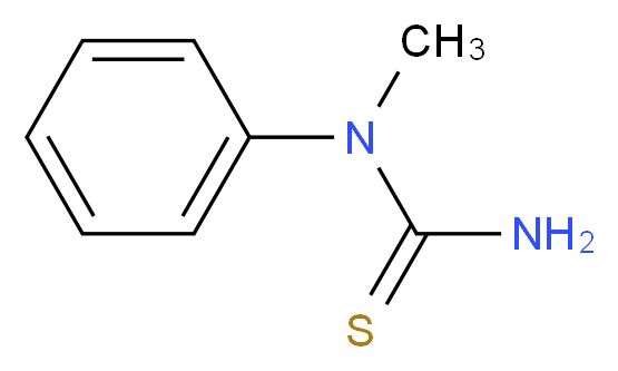 N-甲基-N-苯基硫脲_分子结构_CAS_4104-75-0)