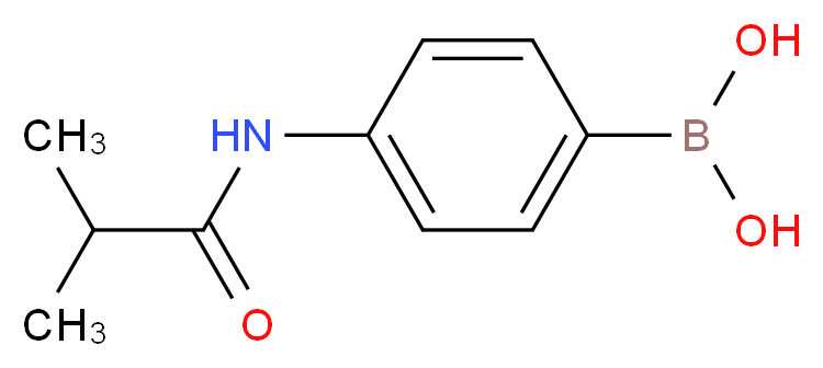[4-(2-methylpropanamido)phenyl]boronic acid_分子结构_CAS_874219-50-8