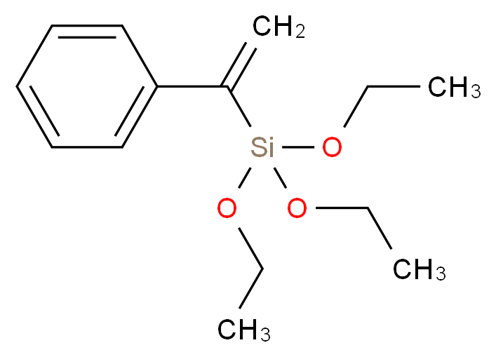 triethoxy(1-phenylethenyl)silane_分子结构_CAS_90260-87-0