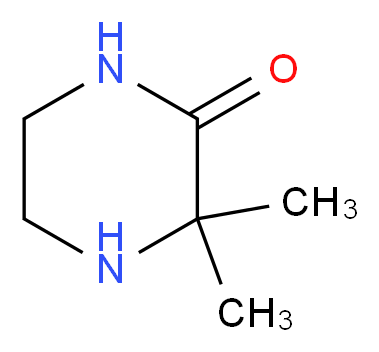 3,3-dimethylpiperazin-2-one_分子结构_CAS_22476-74-0