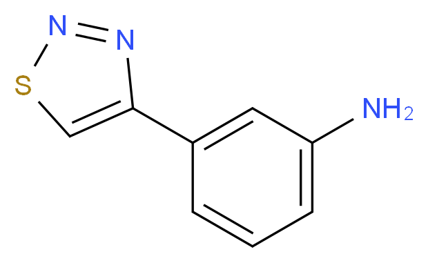 3-(1,2,3-thiadiazol-4-yl)aniline_分子结构_CAS_878437-57-1