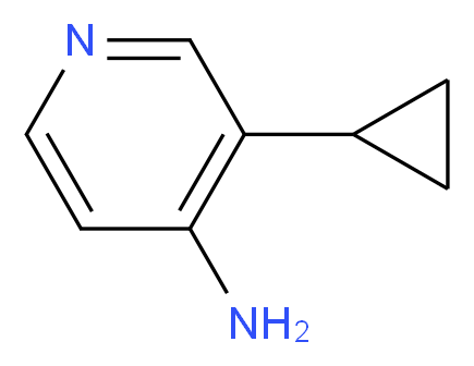 3-Cyclopropylpyridin-4-aMine_分子结构_CAS_1338998-82-5)