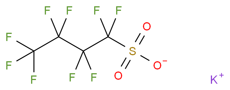 potassium nonafluorobutane-1-sulfonate_分子结构_CAS_29420-49-3