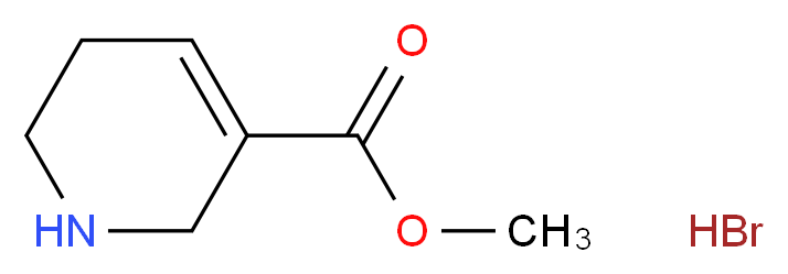 methyl 1,2,5,6-tetrahydropyridine-3-carboxylate hydrobromide_分子结构_CAS_17210-51-4