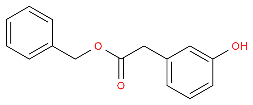 benzyl 2-(3-hydroxyphenyl)acetate_分子结构_CAS_295320-25-1