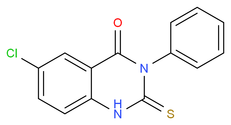 6-Chloro-3-phenyl-2-thioxo-2,3-dihydro-4(1H)-quinazolinone_分子结构_CAS_84772-27-0)