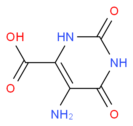 5-amino-2,6-dioxo-1,2,3,6-tetrahydropyrimidine-4-carboxylic acid_分子结构_CAS_7164-43-4