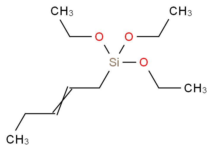 triethoxy(pent-2-en-1-yl)silane_分子结构_CAS_698999-32-5