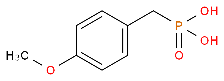 (4-Methoxybenzyl)phosphonic acid_分子结构_CAS_40299-61-4)