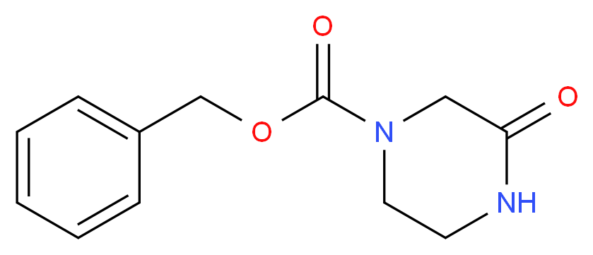 4-苄氧羰基-2-哌嗪酮_分子结构_CAS_78818-15-2)