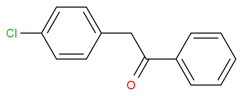 2-(4-chlorophenyl)-1-phenylethanone_分子结构_CAS_6332-83-8)