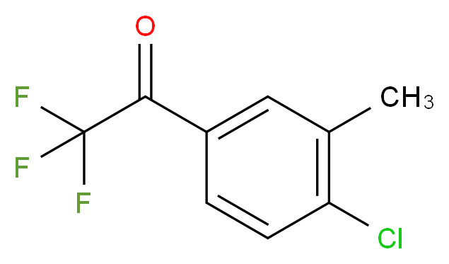 4'-CHLORO-3'-METHYL-2,2,2-TRIFLUOROACETOPHENONE_分子结构_CAS_286017-71-8)