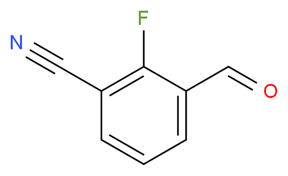 2-Fluoro-3-formyl-benzonitrile_分子结构_CAS_1261823-31-7)