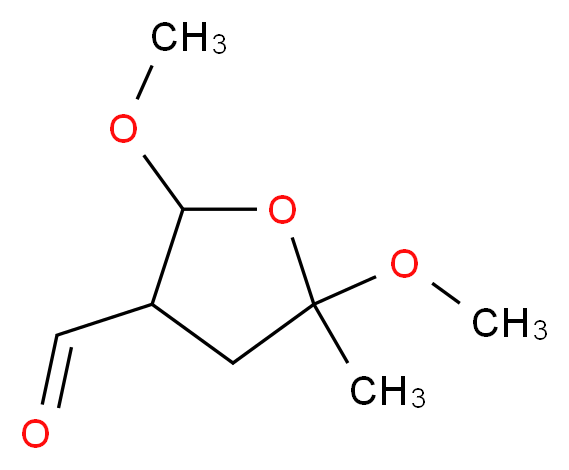 2,5-dimethoxy-5-methyltetrahydrofuran-3-carbaldehyde_分子结构_CAS_108307-87-5)