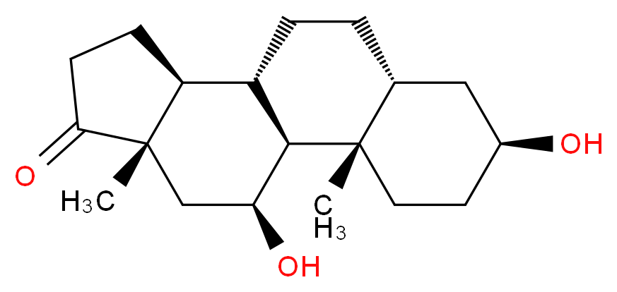 5β-Androstane-3β,11β-diol-17-one_分子结构_CAS_3461-66-3)