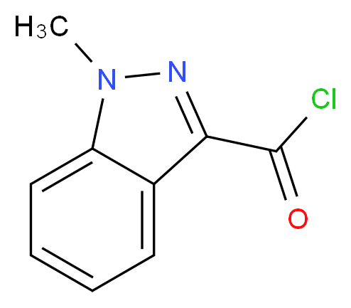 1-methyl-1H-indazole-3-carbonyl chloride_分子结构_CAS_106649-02-9)