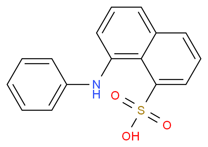 8-(phenylamino)naphthalene-1-sulfonic acid_分子结构_CAS_82-76-8