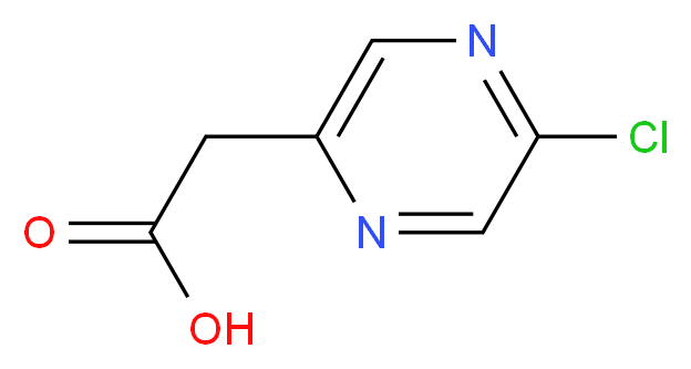 2-(5-chloropyrazin-2-yl)acetic acid_分子结构_CAS_1196151-32-2