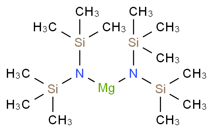 2,2,6,6-tetramethyl-3,5-bis(trimethylsilyl)-3,5-diaza-2,6-disila-4-magnesaheptane_分子结构_CAS_857367-60-3