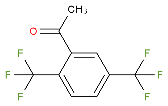 1-[2,5-bis(trifluoromethyl)phenyl]ethan-1-one_分子结构_CAS_545410-47-7