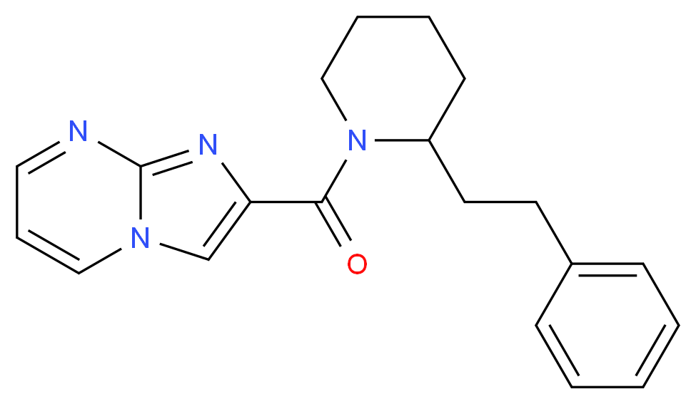 2-{[2-(2-phenylethyl)-1-piperidinyl]carbonyl}imidazo[1,2-a]pyrimidine_分子结构_CAS_)