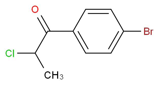 1-(4-Bromo-phenyl)-2-chloro-propan-1-one_分子结构_CAS_87010-95-5)