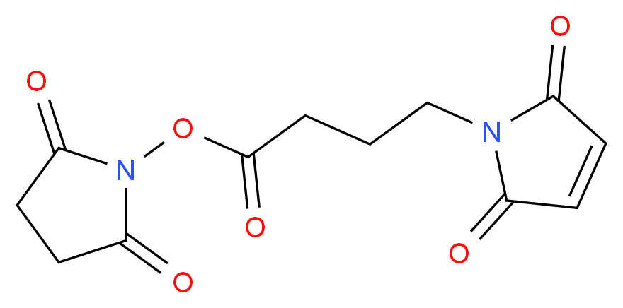 2,5-dioxopyrrolidin-1-yl 4-(2,5-dioxo-2,5-dihydro-1H-pyrrol-1-yl)butanoate_分子结构_CAS_80307-12-6