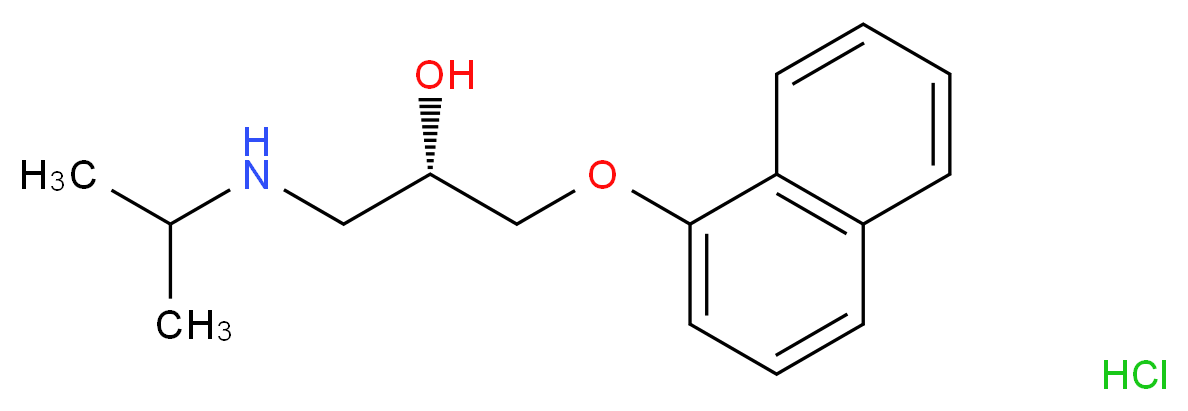 (S)-(-)-普奈洛尔 盐酸盐_分子结构_CAS_4199-10-4)