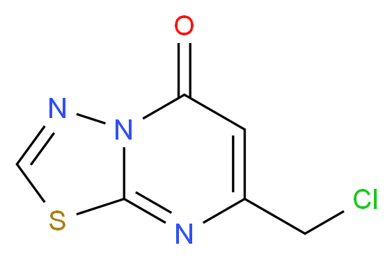 7-(chloromethyl)-5H-[1,3,4]thiadiazolo[3,2-a]pyrimidin-5-one_分子结构_CAS_)